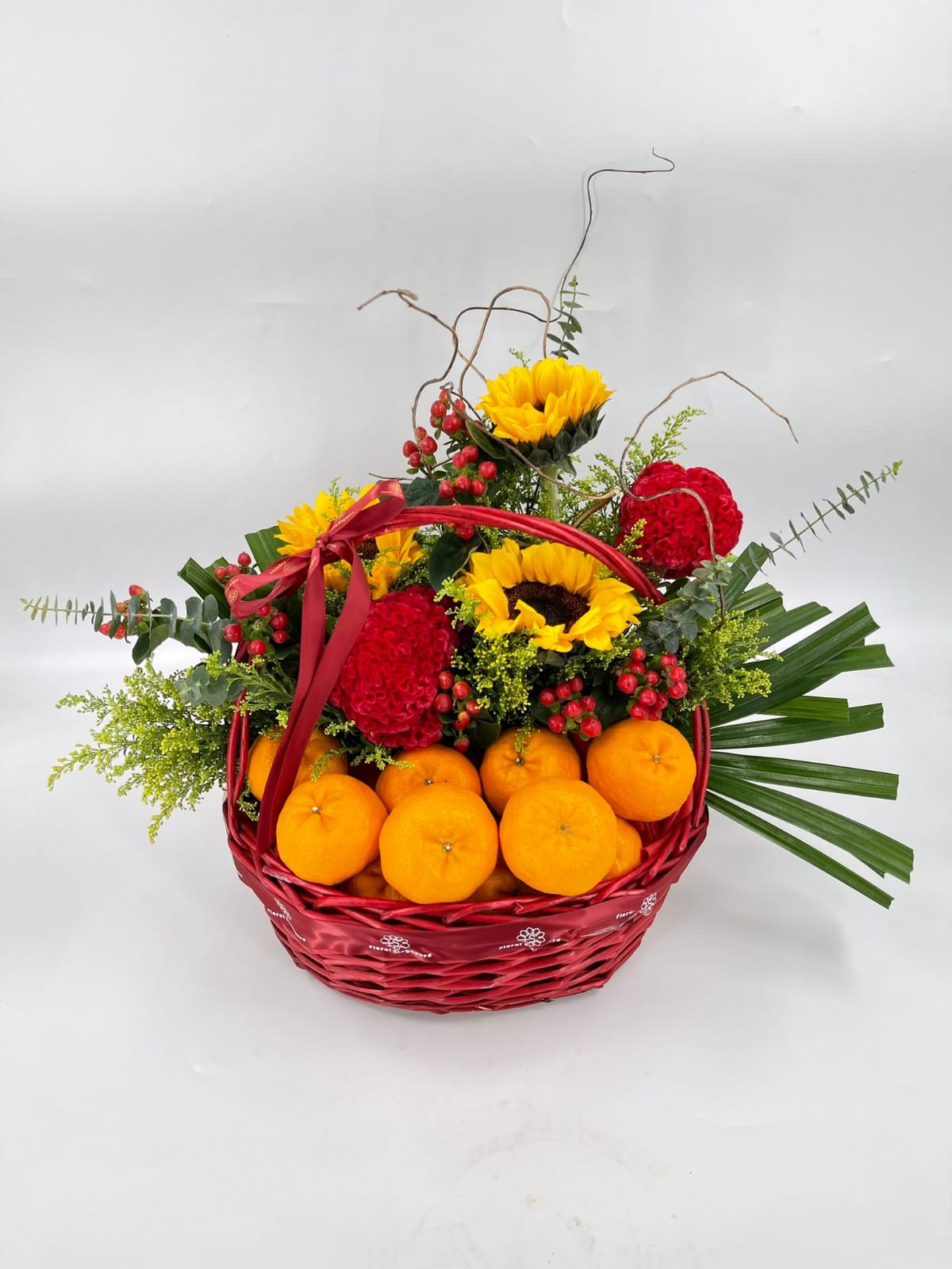 Orange with Flower Basket